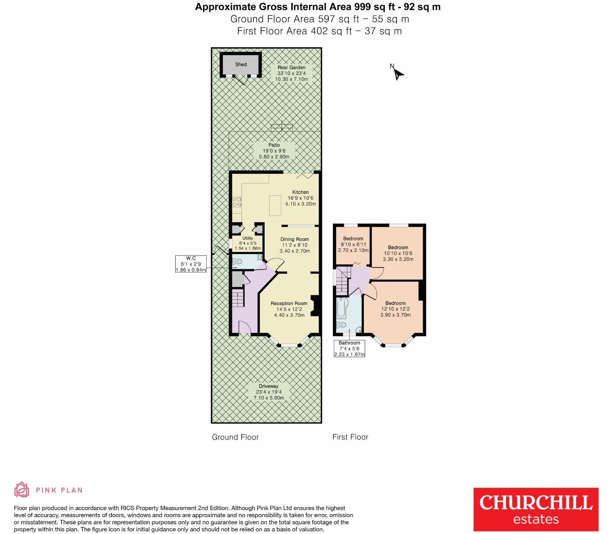 St. Albans Road, Woodford Green, Essex, IG8 floorplan