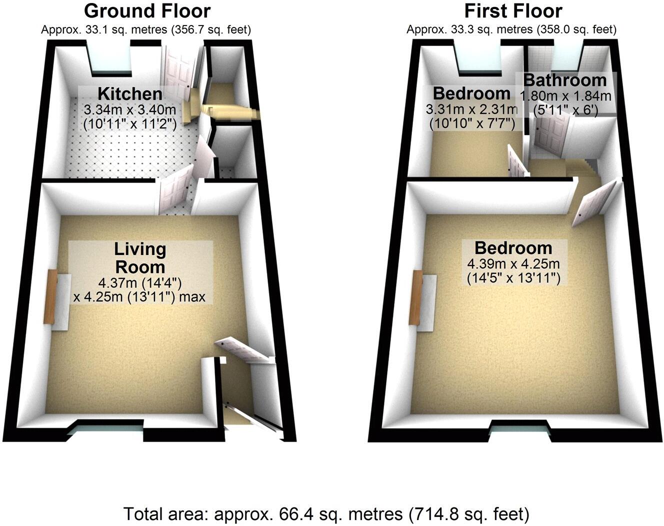 Broadbent Road, Oldham, Greater Manchester, OL1 floorplan