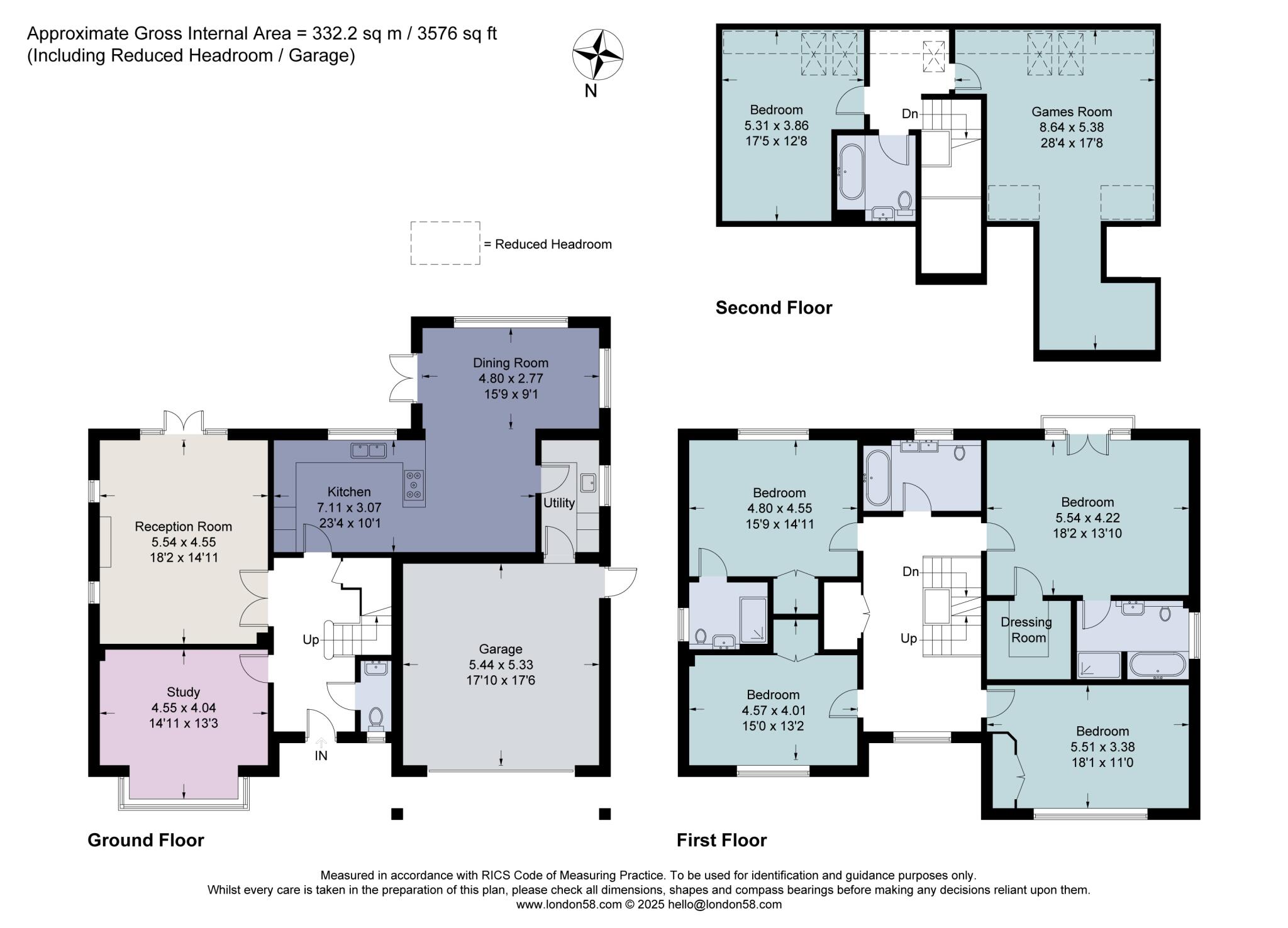 Wrens Hill, Oxshott, Surrey, KT22 floorplan