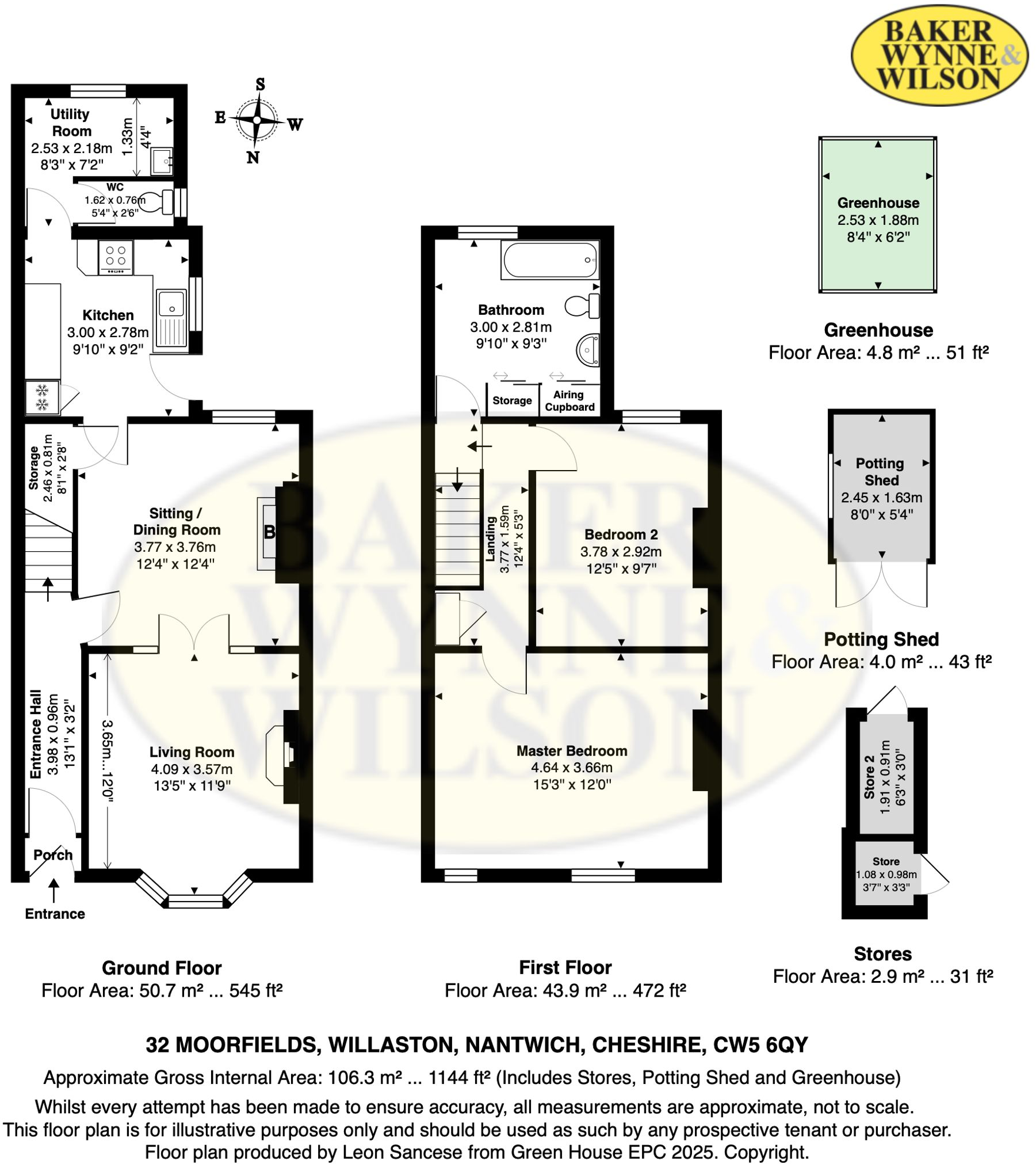 Moorfields, Willaston, CW5 floorplan