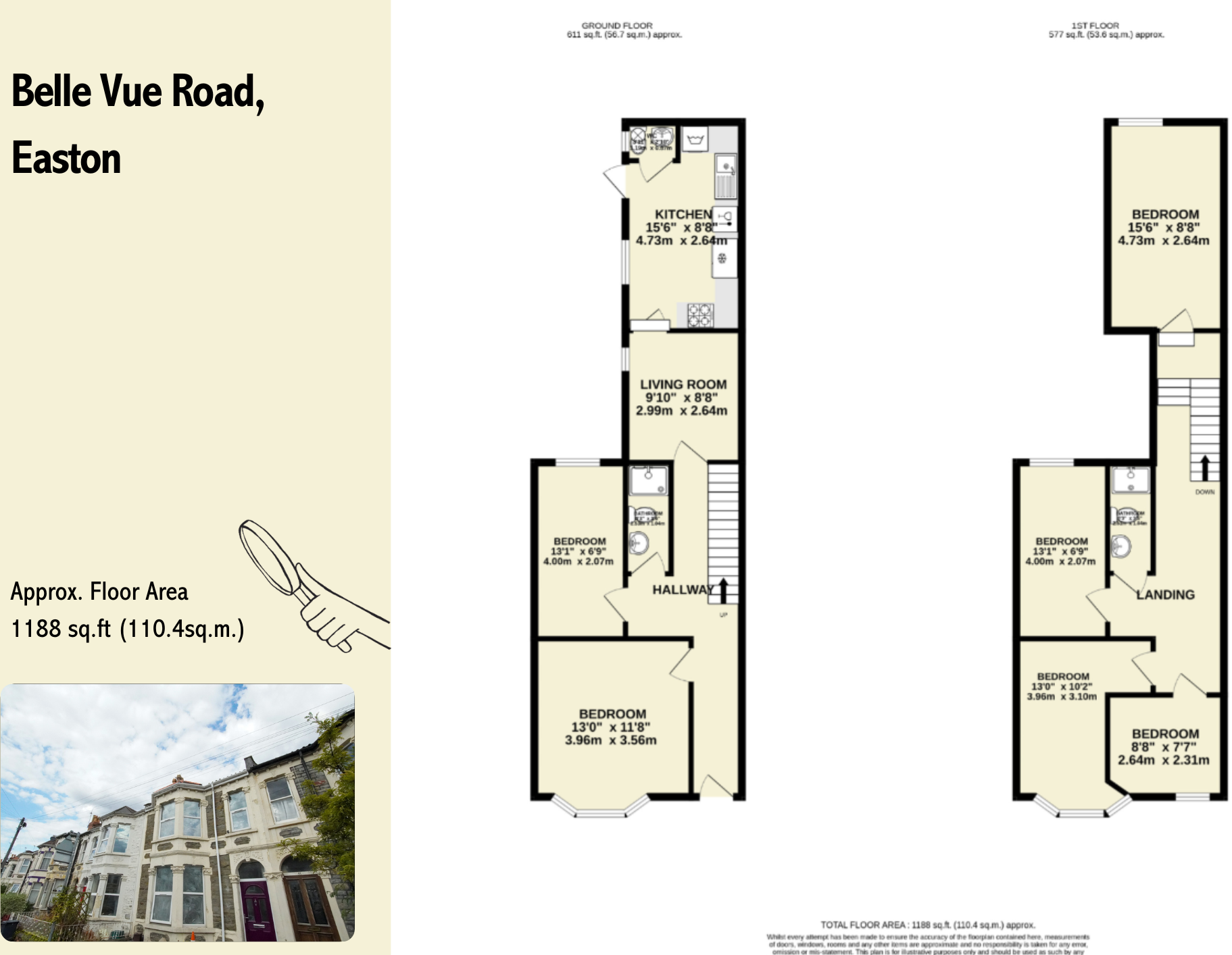Belle Vue Road, Easton floorplan