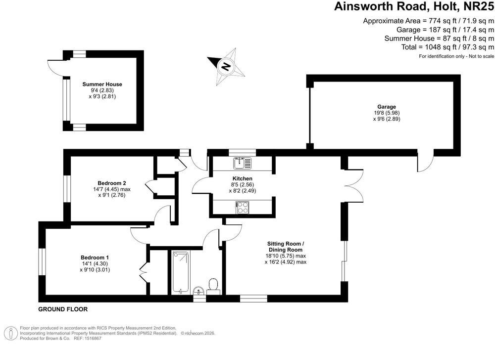 7 Ainsworth Road, Holt NR25 6FE floorplan