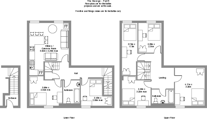 5 The George, George Street, Leamington Spa, Warwickshire floorplan