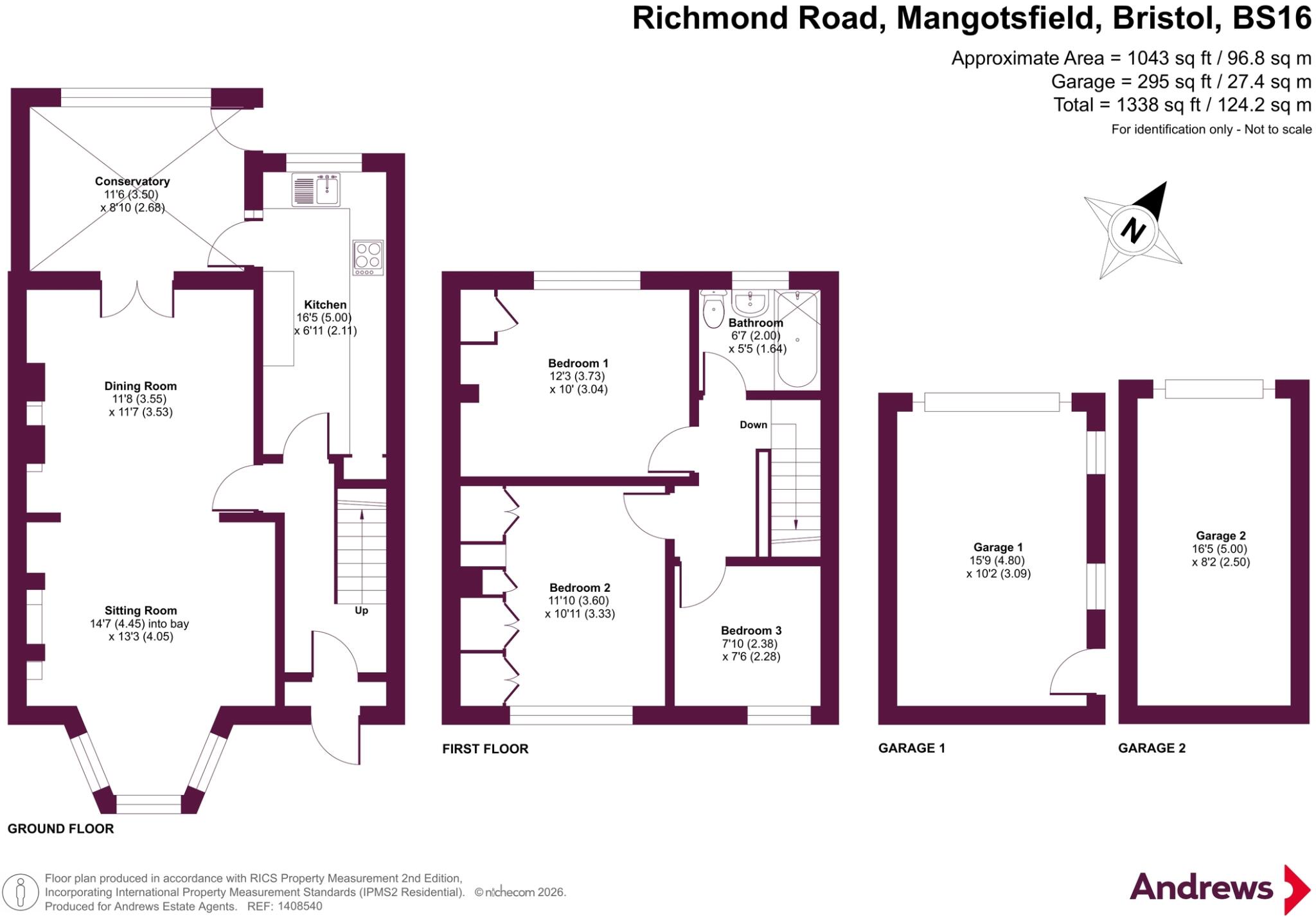 Richmond Road, Mangotsfield, Bristol, South Gloucestershire, BS16 floorplan