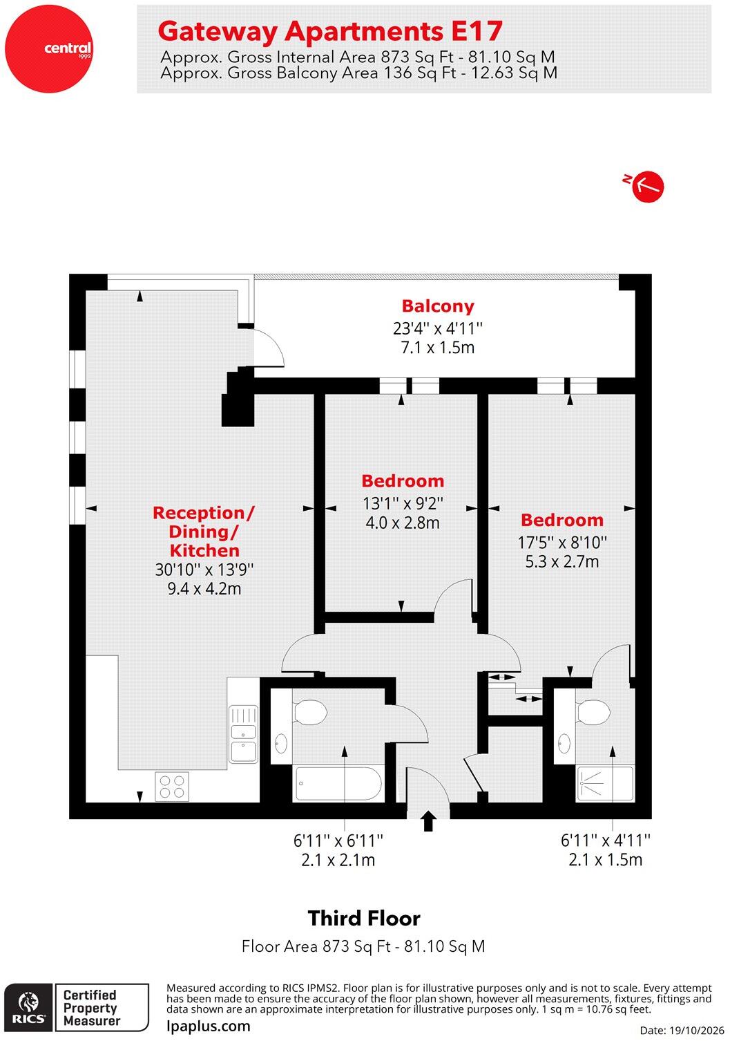 Station Approach, Hoe Street, Walthamstow, London, E17 floorplan