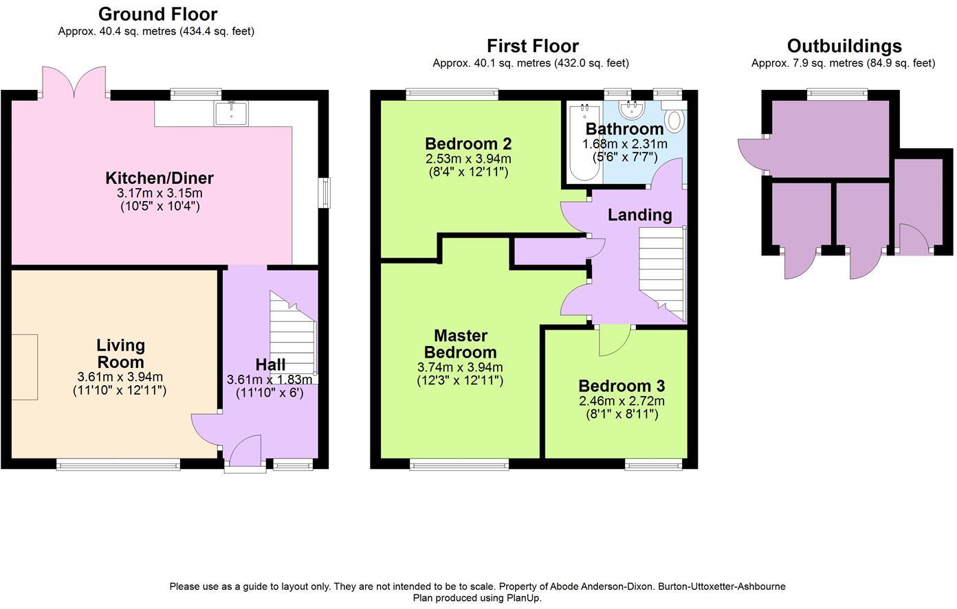Redfern Road, Uttoxeter, Staffordshire floorplan
