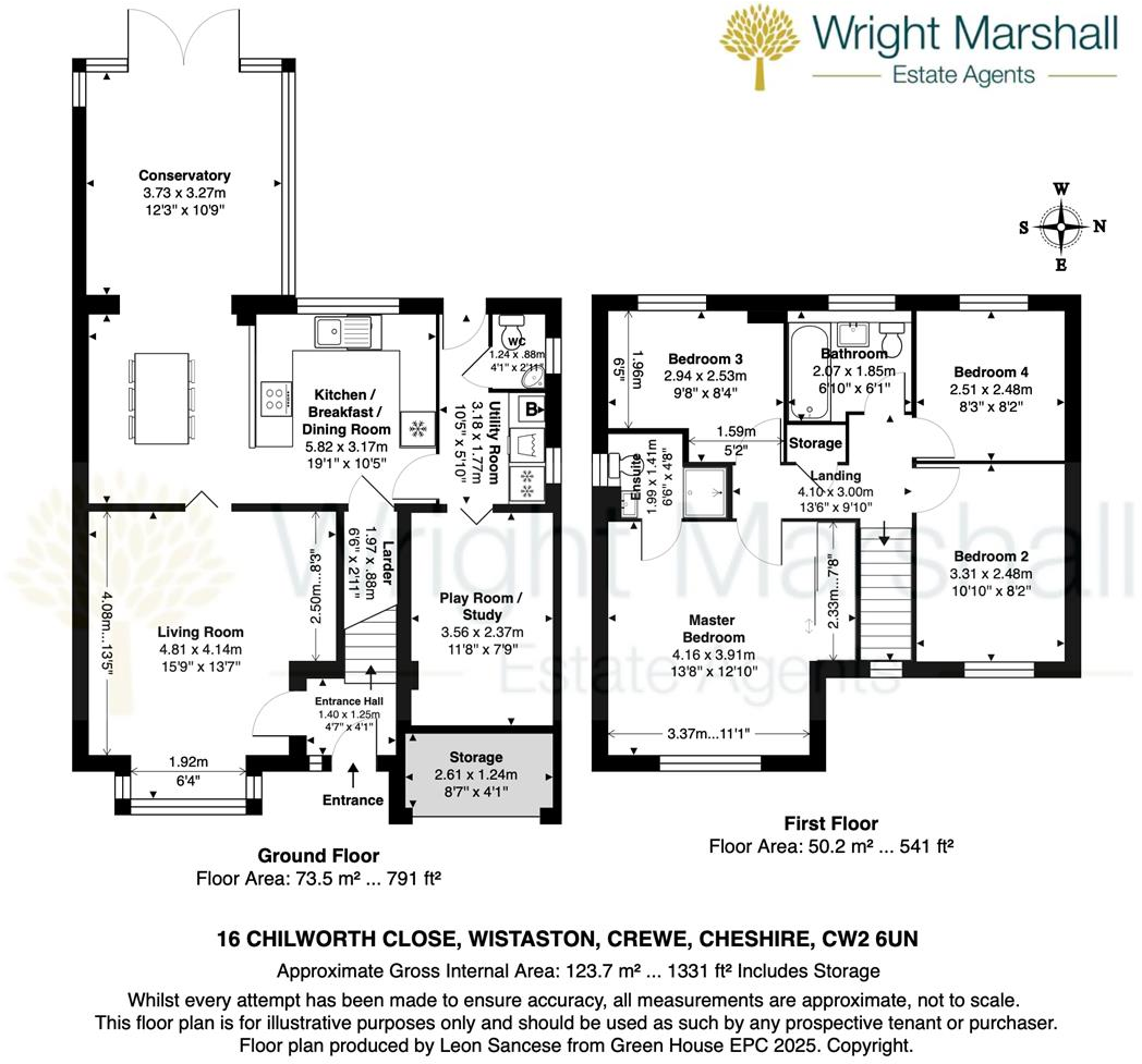 Chilworth Close, Wistaston, Cheshire floorplan