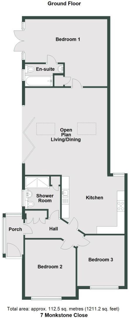 Monkstone Close, Penarth floorplan
