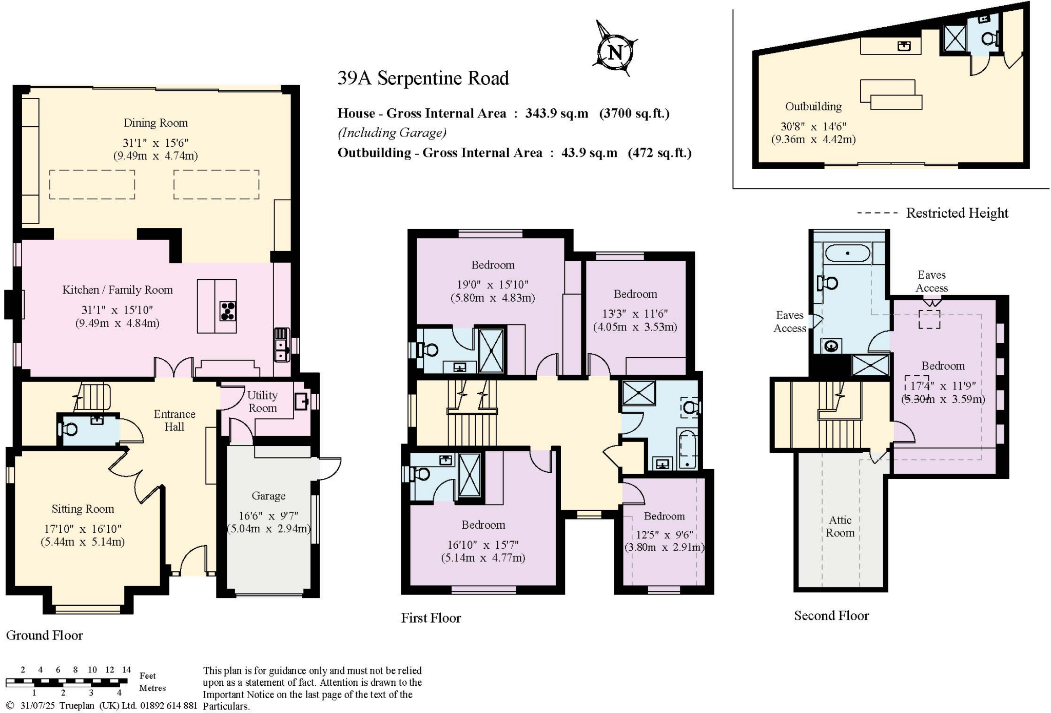 39A, Serpentine Road, Sevenoaks, Kent, TN13 floorplan