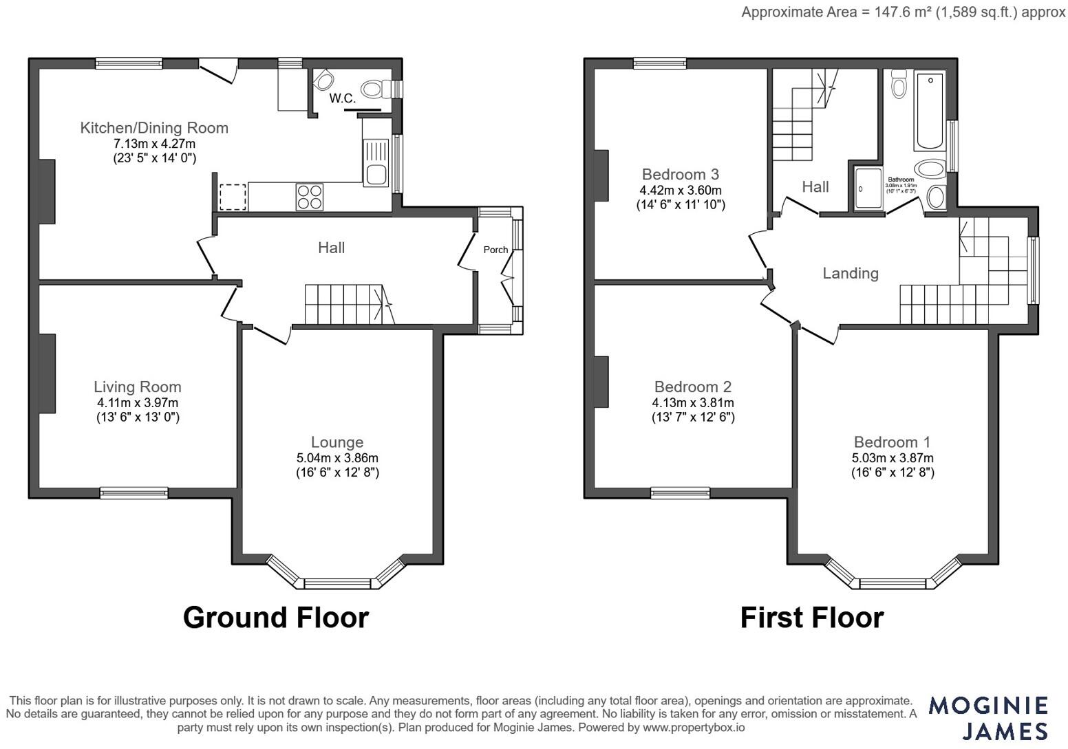 Llandennis Road, Cardiff, CF23 floorplan
