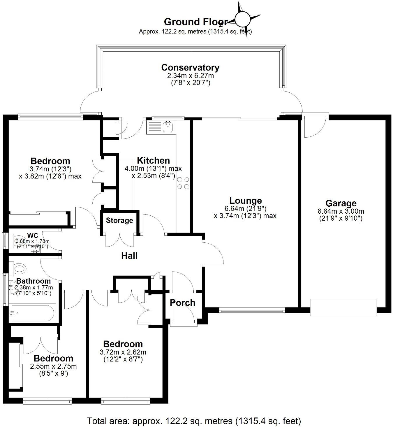 Dreswick Close, Christchurch, Dorset, BH23 floorplan