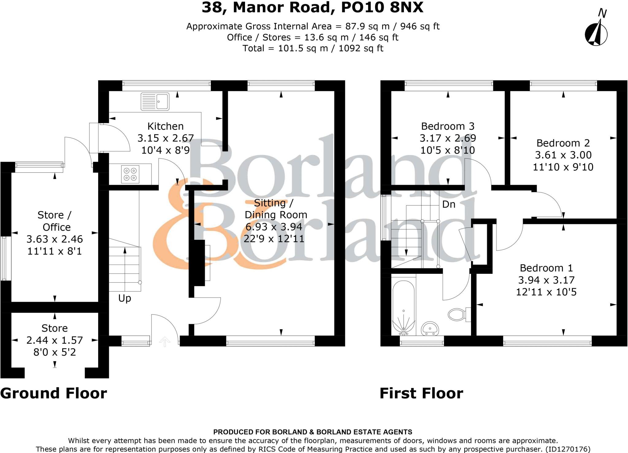 Manor Road, Southbourne floorplan