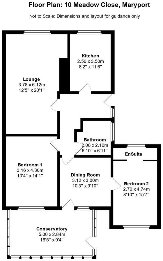 Meadow Close, Maryport floorplan