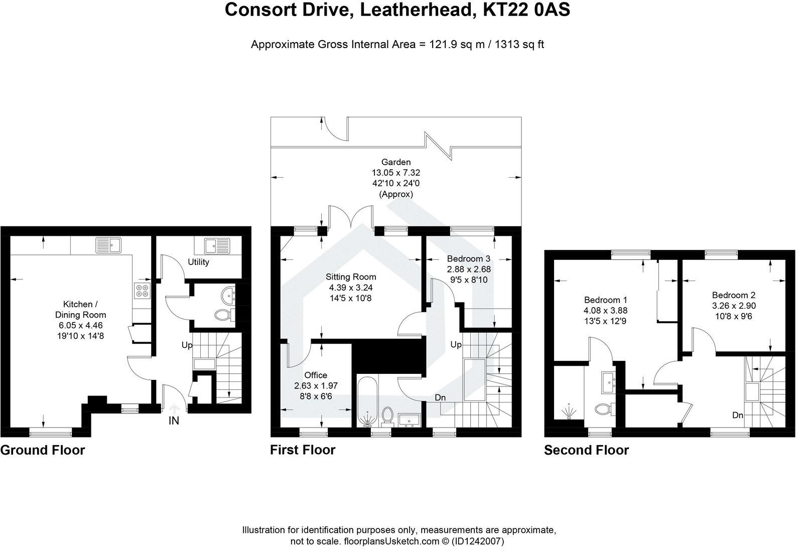 Consort Drive, Leatherhead, KT22 floorplan