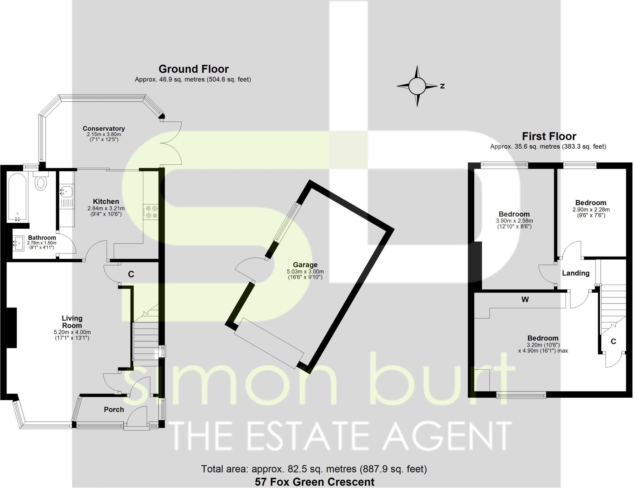 57, Fox Green Crescent, Birmingham floorplan