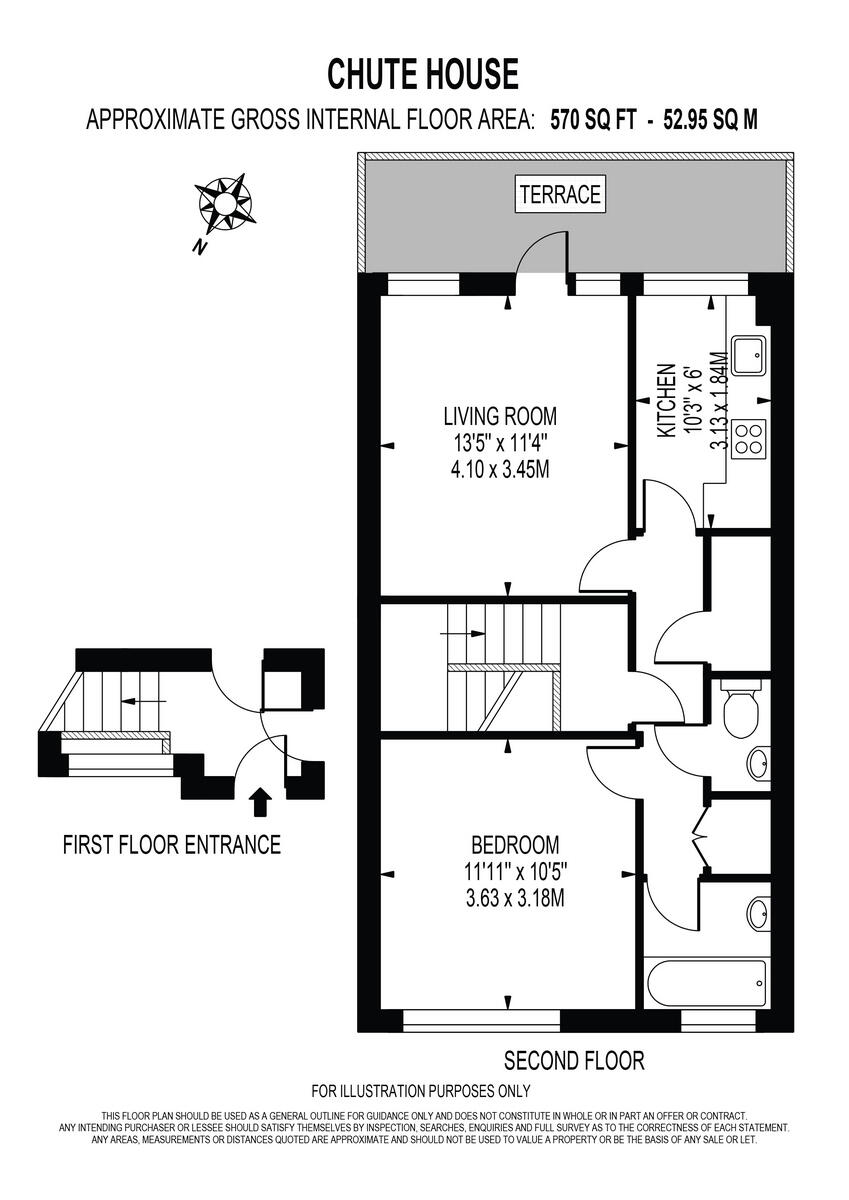 Chute House, London SW9 floorplan