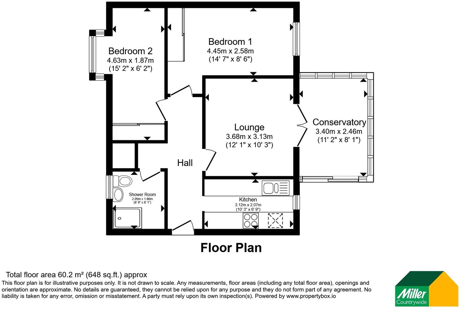 Hillside Meadows, Foxhole, St. Austell, Cornwall, PL26 floorplan