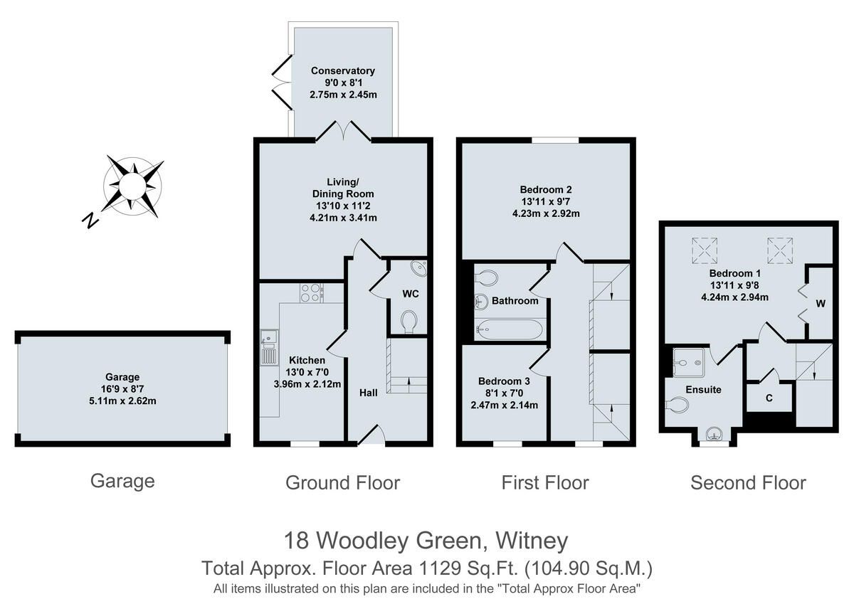 Woodley Green, Witney, OX28 floorplan