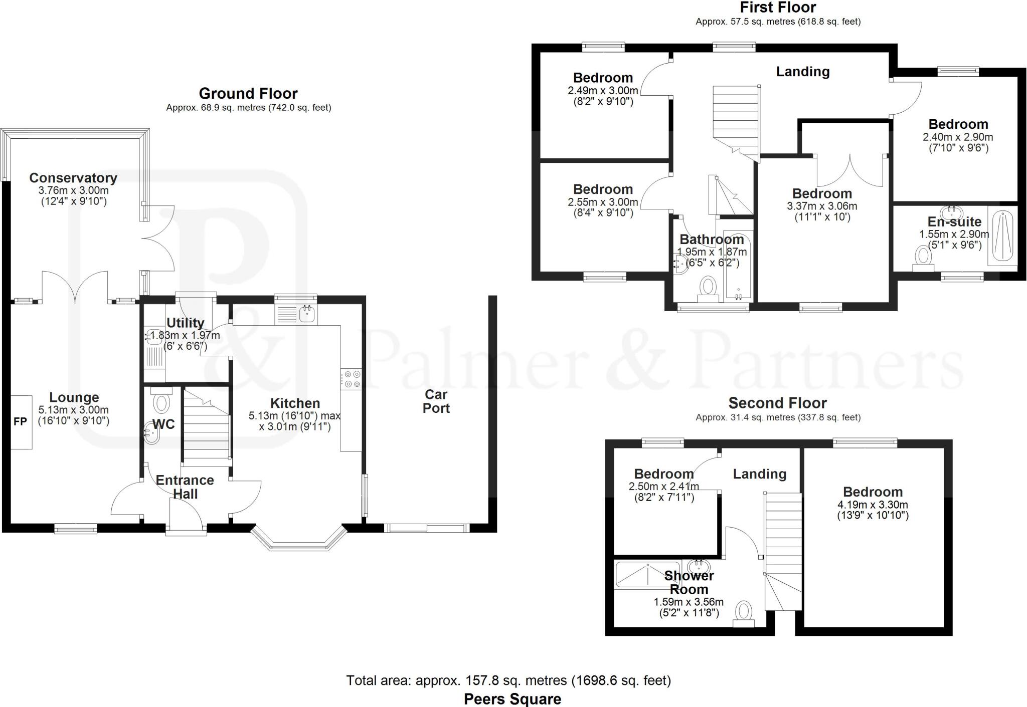 Peers Square, Chelmsford, Essex, CM2 floorplan