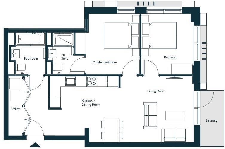 Verto, Kings Road floorplan