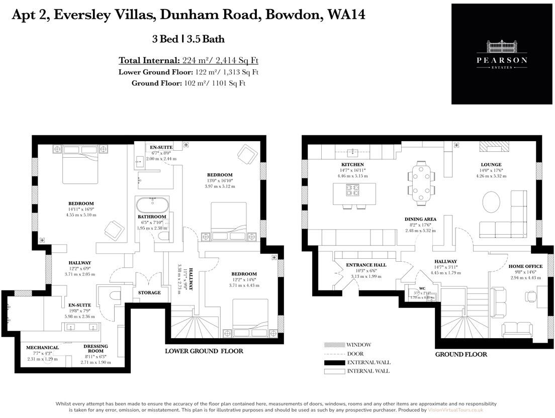 Eversley, Dunham Road, Altrincham, Trafford floorplan