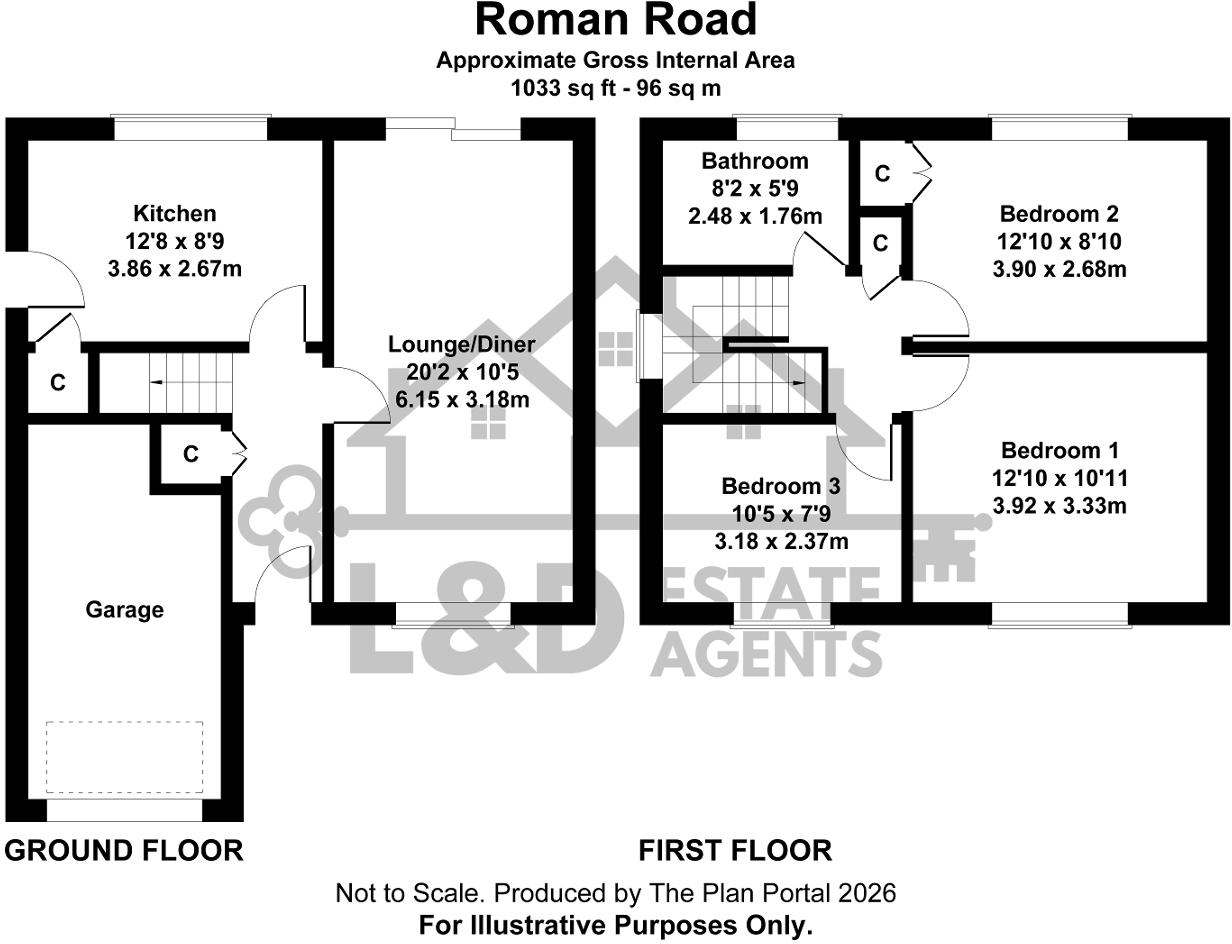 Roman Road, Challney, Luton, Bedfordshire, LU4 9SE floorplan