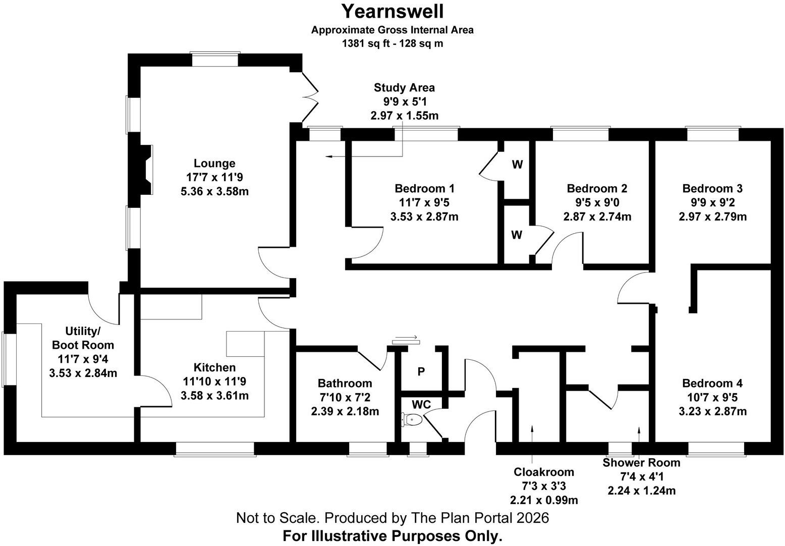 Okehampton, EX20 3SD floorplan