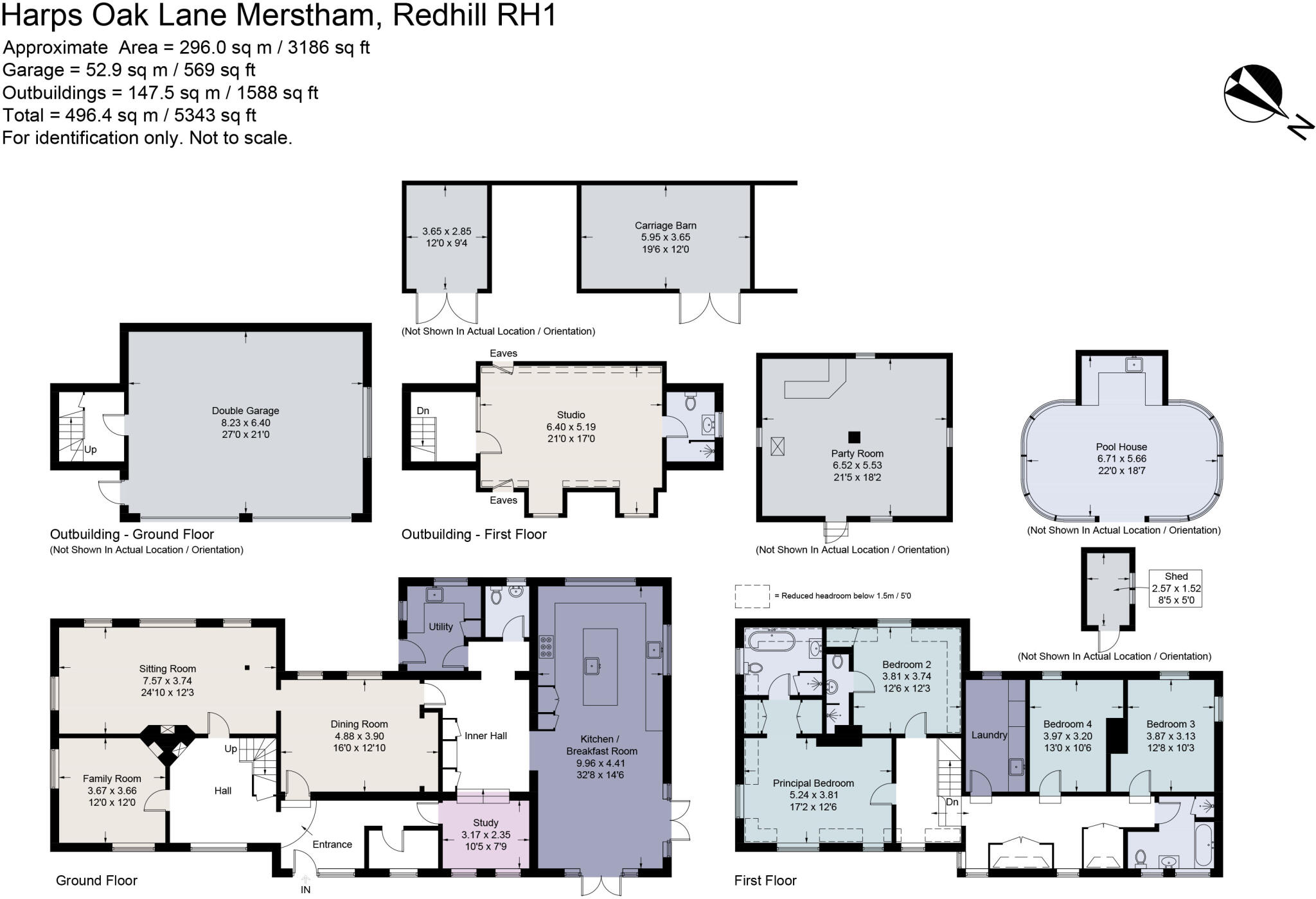 Harps Oak Lane, Merstham, Redhill, Surrey, RH1 floorplan
