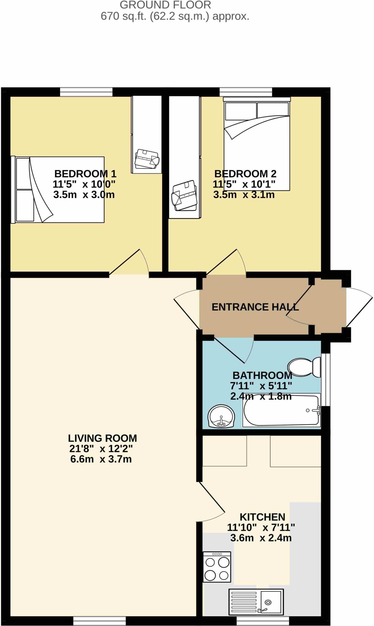 York Road, Leeds, West Yorkshire, LS14 floorplan