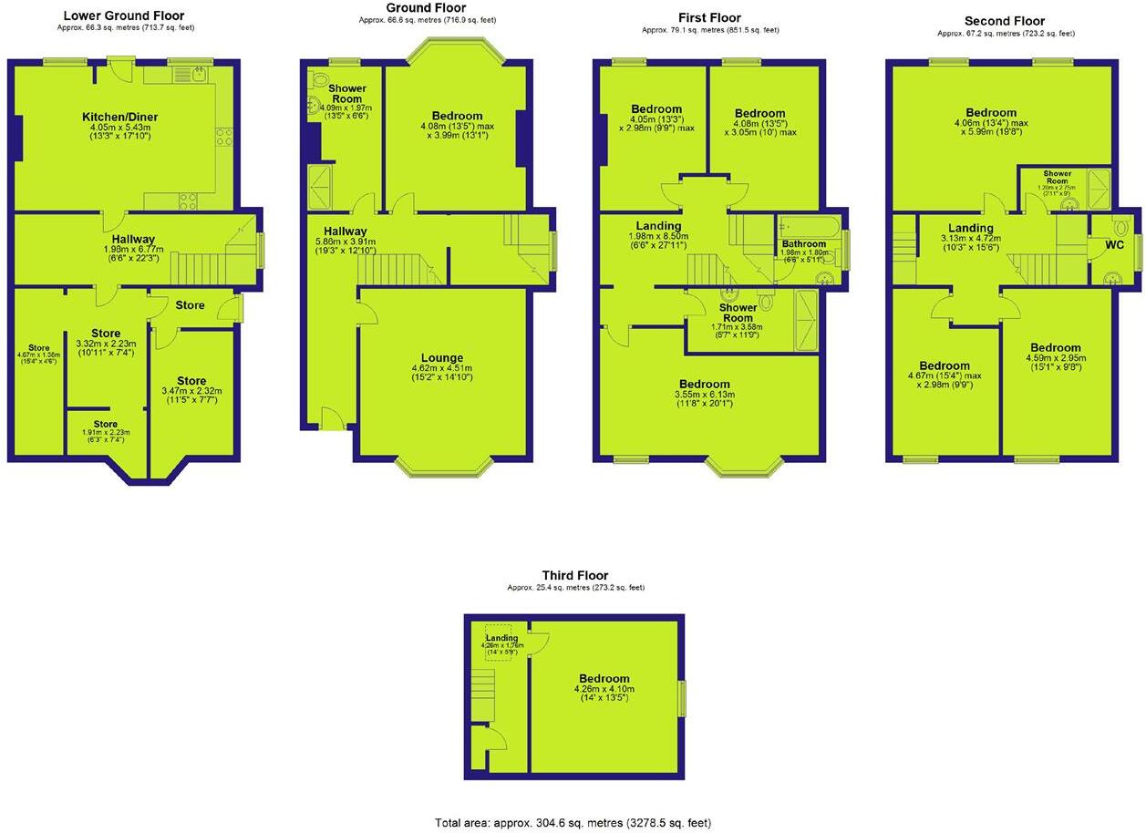 Waterloo Crescent, Nottingham floorplan