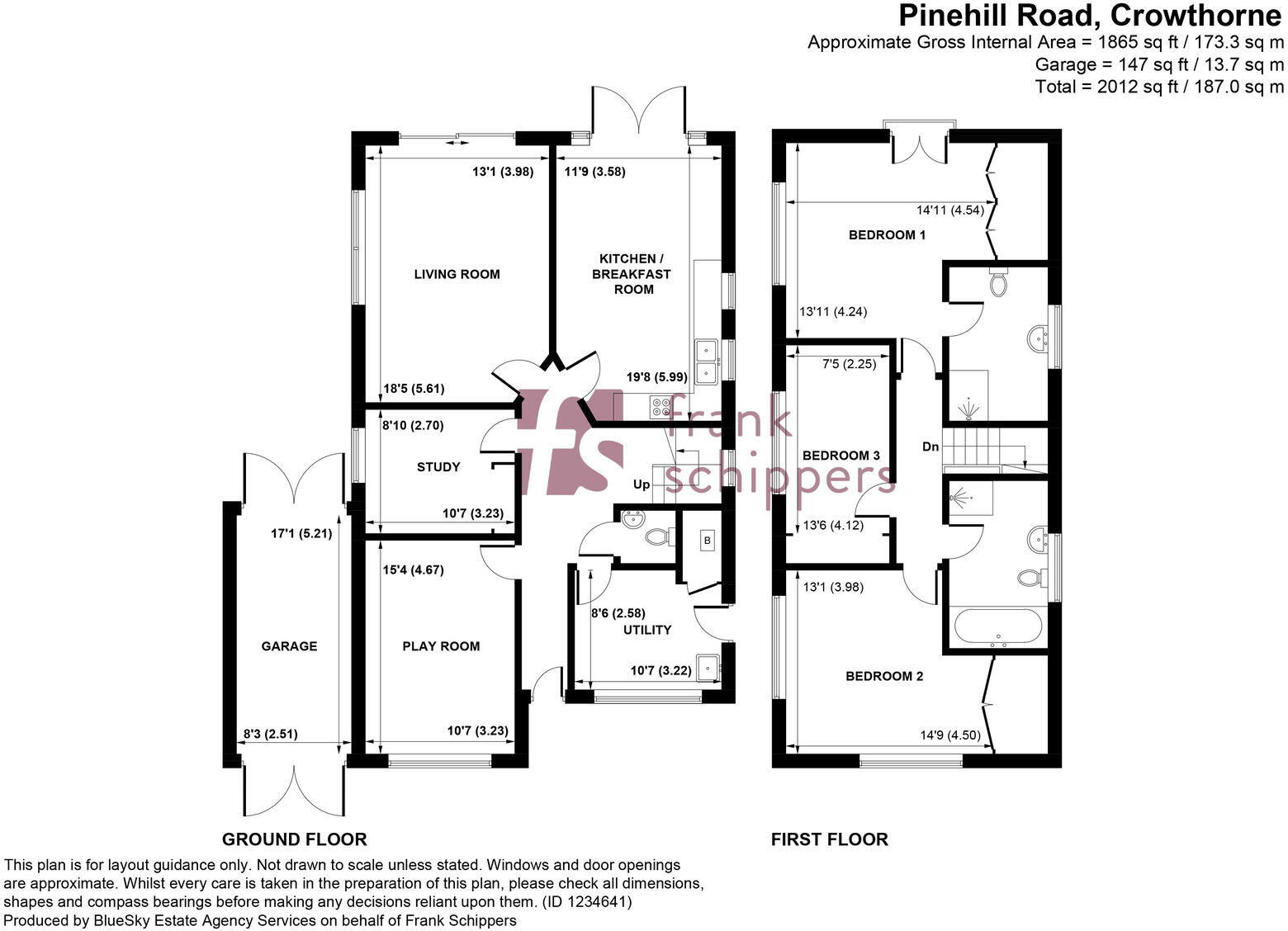Pinehill Road, Crowthorne, Berkshire, RG45 7JR floorplan
