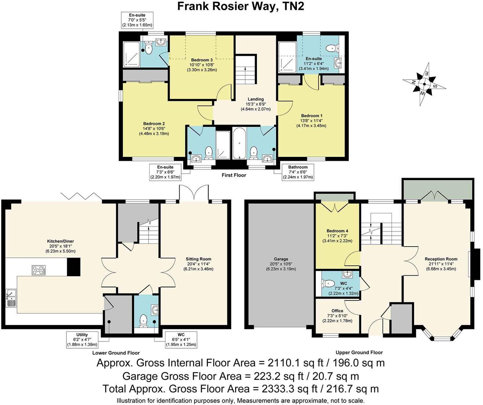 18 Frank Rosier Way Tunbridge Wells TN2 5FJ floorplan