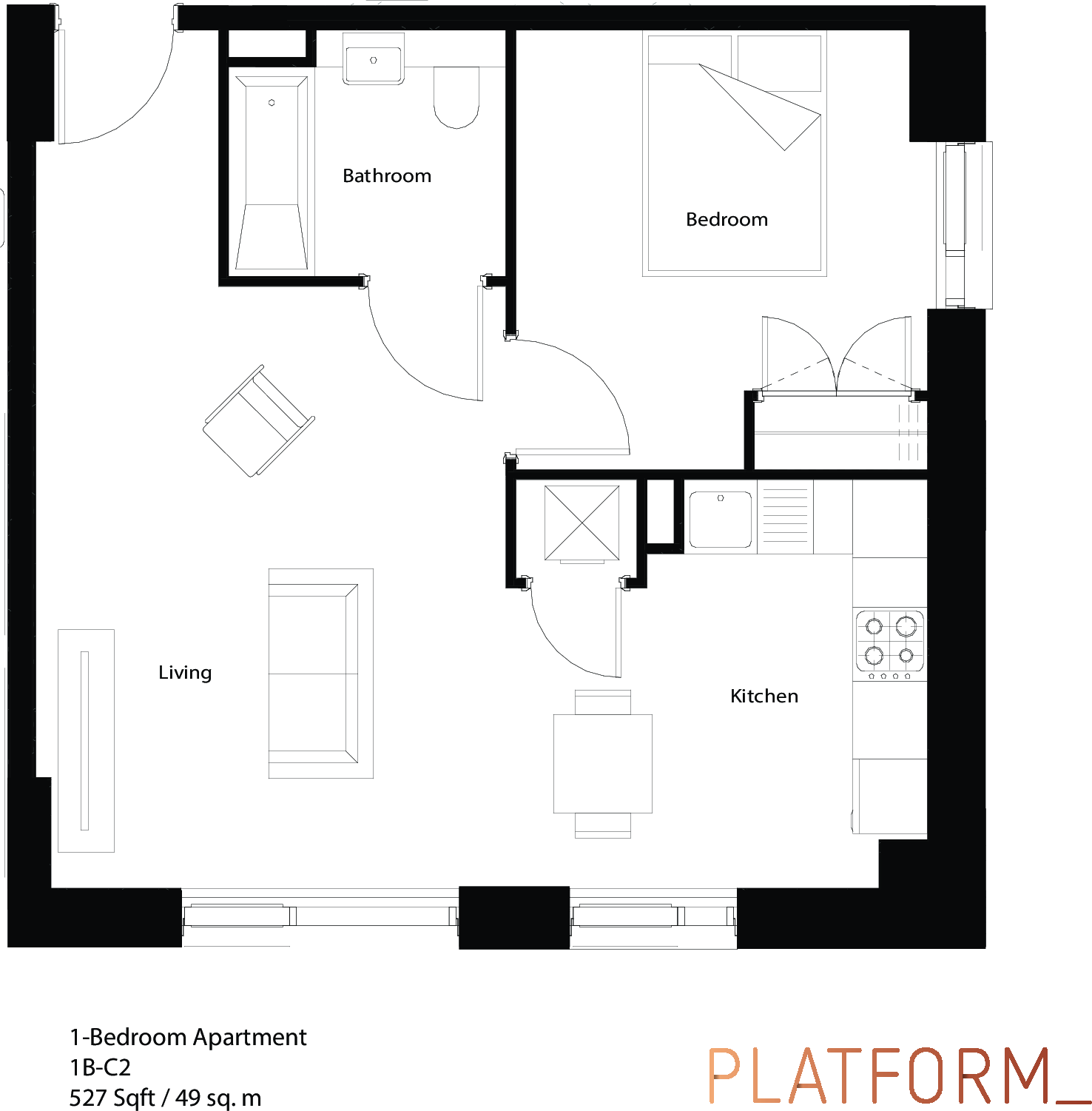Platform Block B, Warroch Path, Glasgow, Glasgow City floorplan