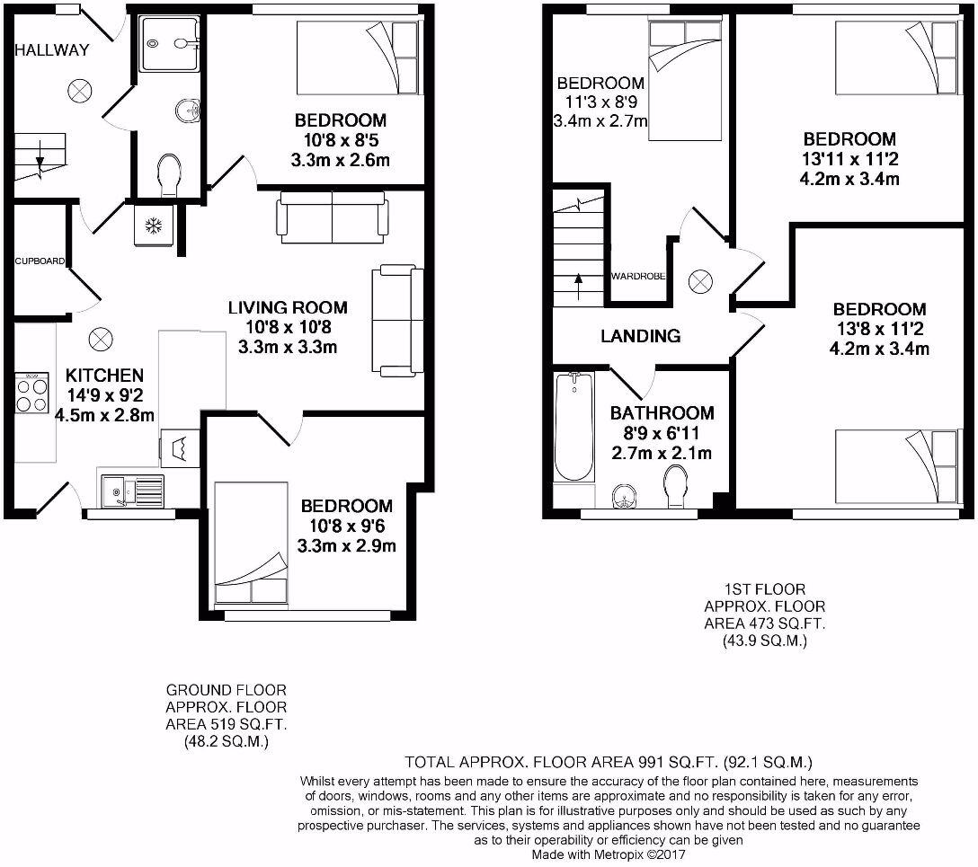 5 Bed Student Home - Teddington Close floorplan