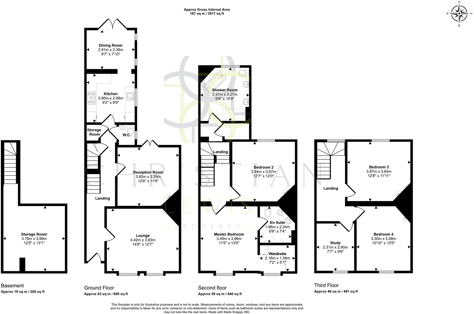 130, High Street, Evesham floorplan