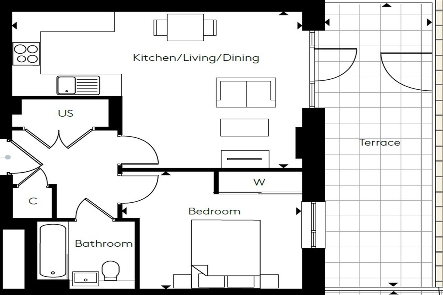 Brecon Court, Lampton Parkside, TW3 floorplan