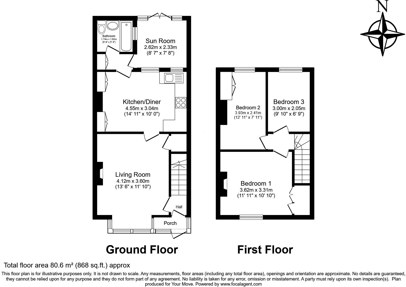 Canterbury Road, Pembury, Tunbridge Wells, Kent, TN2 floorplan