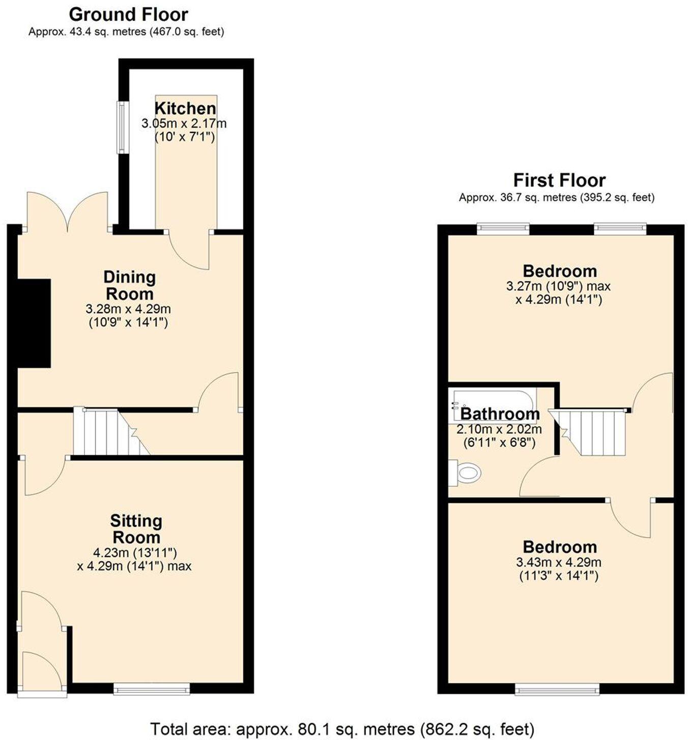 Argyle Street, Atherton, M46 floorplan