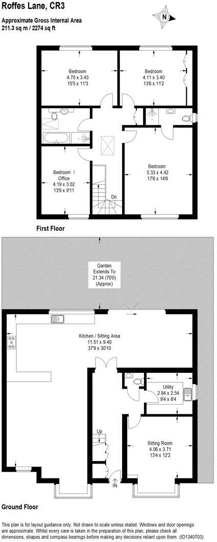 Roffes Lane, Chaldon, Caterham floorplan