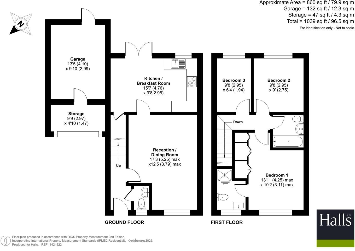 Hawkstone Close, Kidderminster floorplan