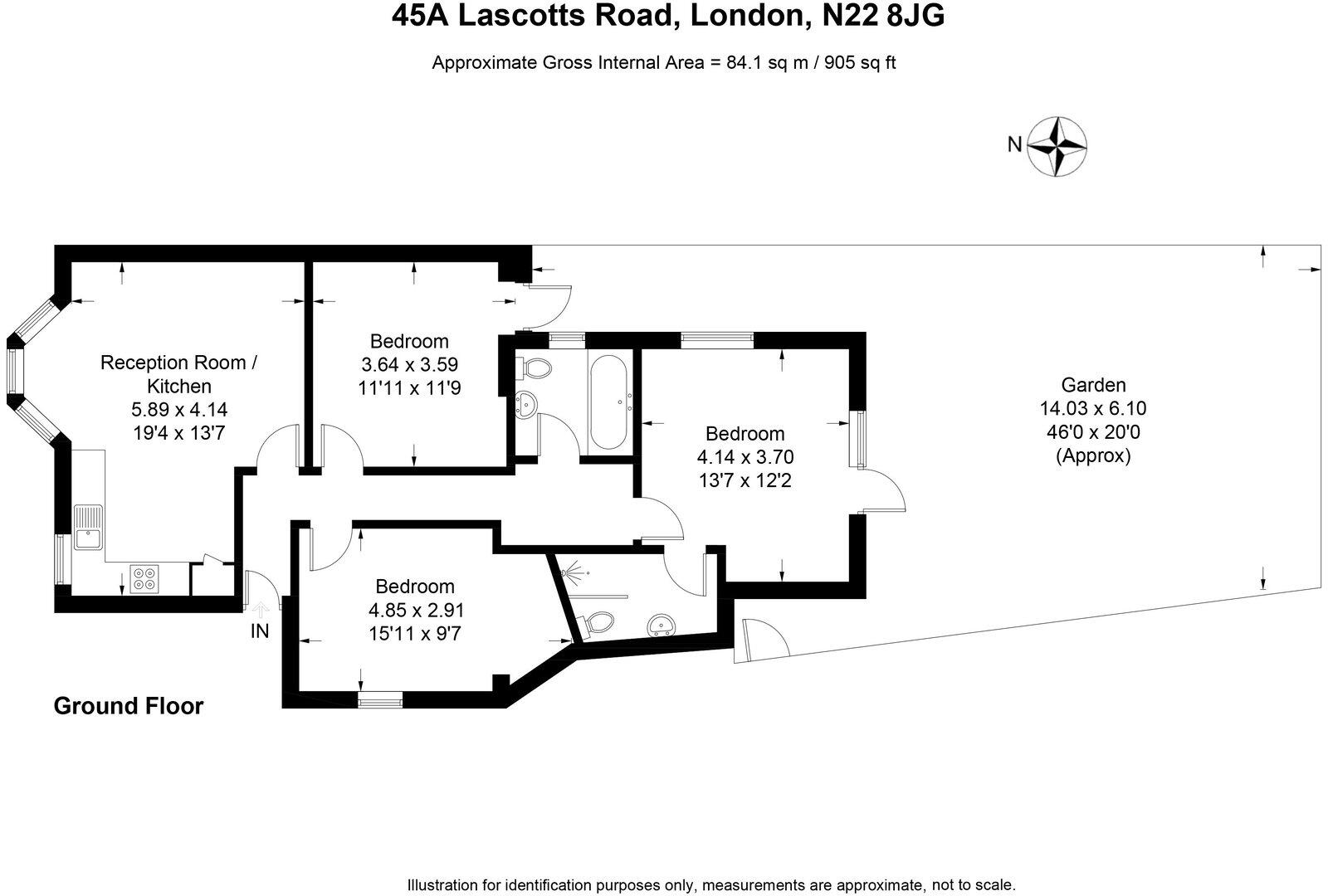 Lascotts Road, N22 floorplan