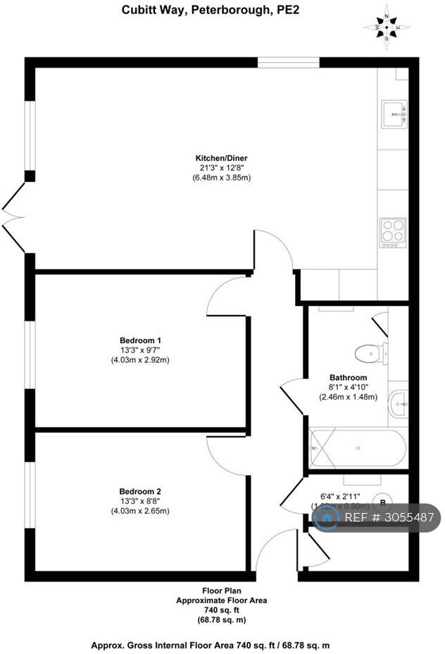 Cubitt Way, Peterborough, PE2 floorplan