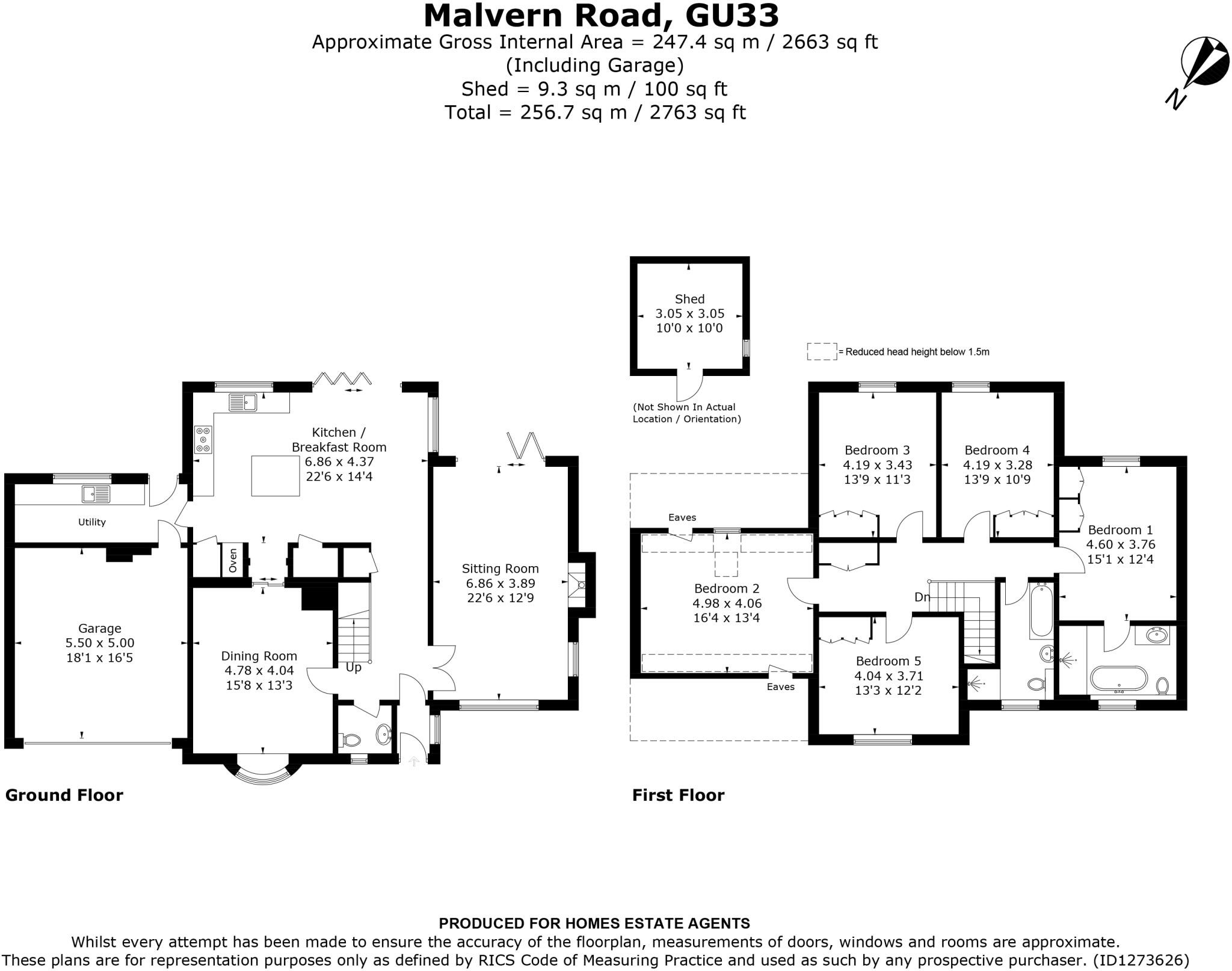 Malvern Road, Hill Brow, Liss, Hampshire floorplan