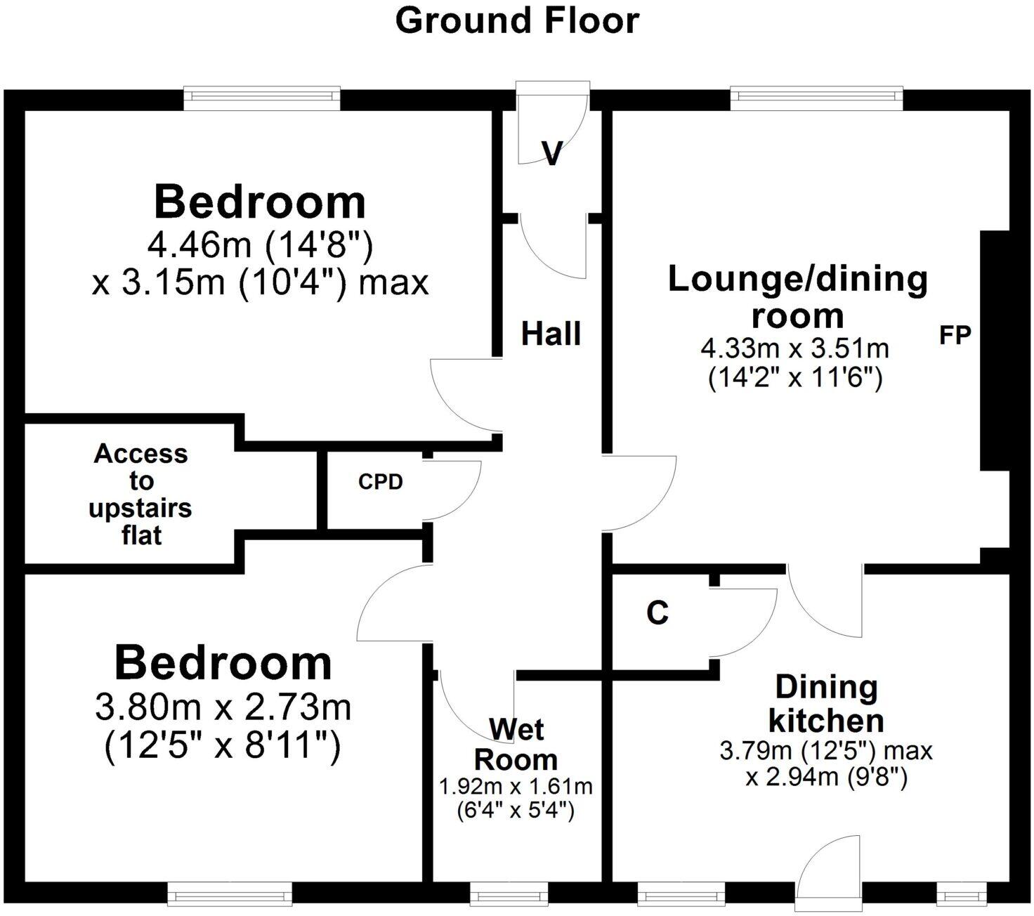 3 Cassillis Terrace, Maybole, KA19 7HN floorplan