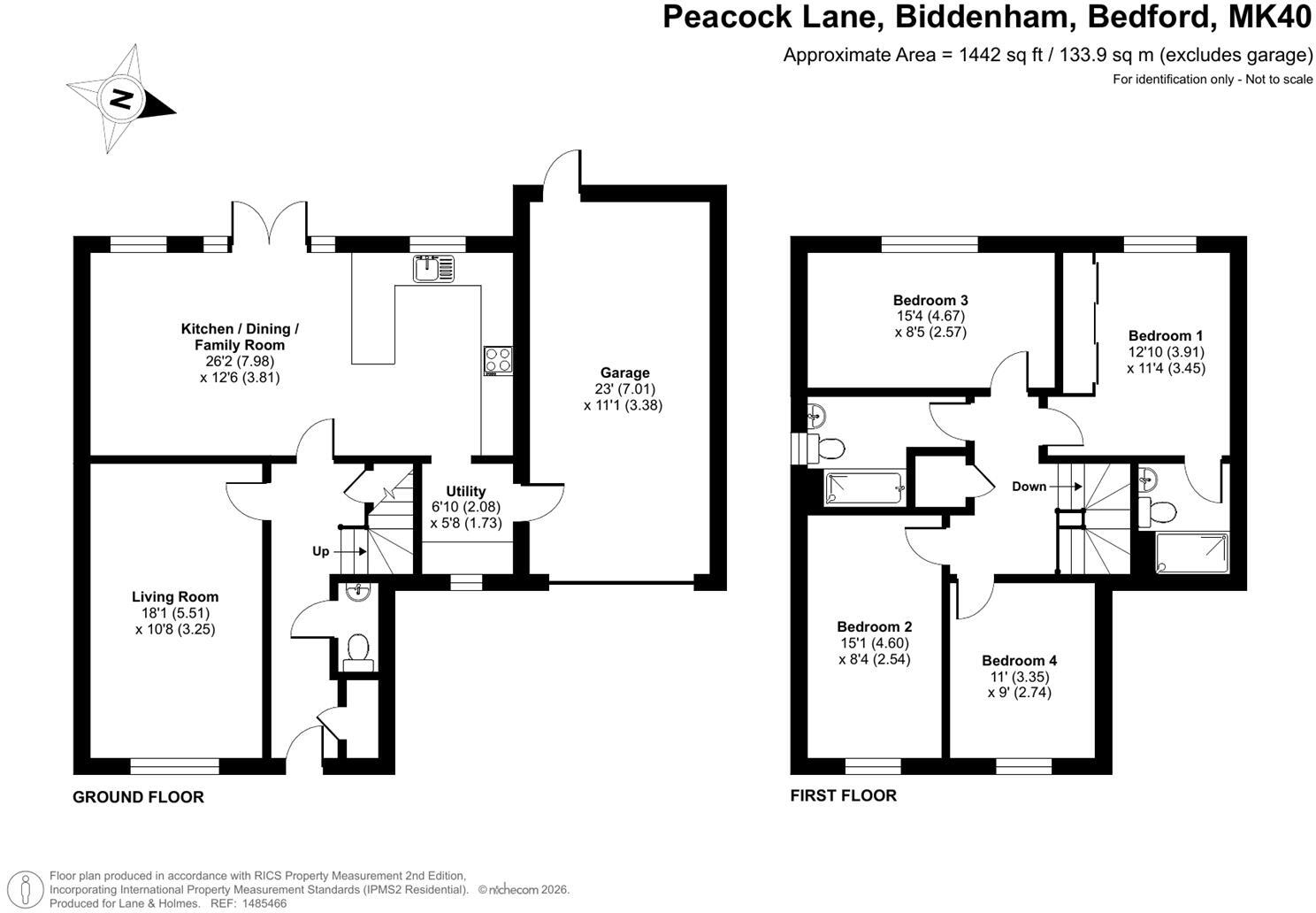 Peacock Lane, Biddenham, Bedford floorplan