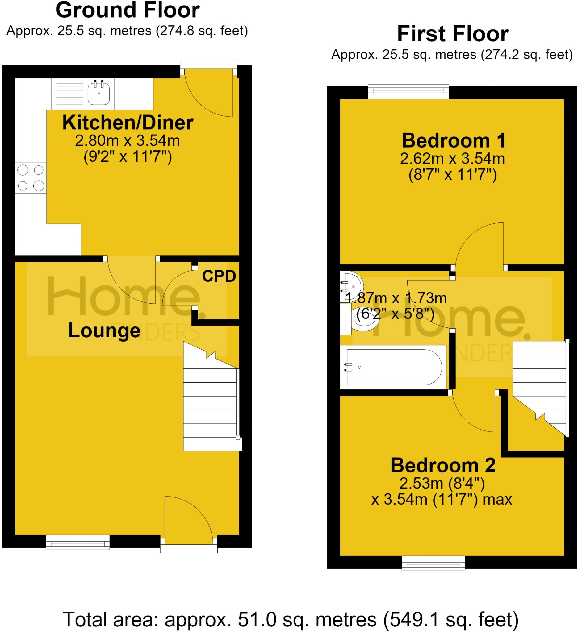 Woodbury Close, Nine Elms, Swindon, Wiltshire, SN5 floorplan