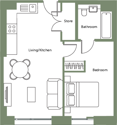Assay Heights, Soho Yard, Sheffield floorplan