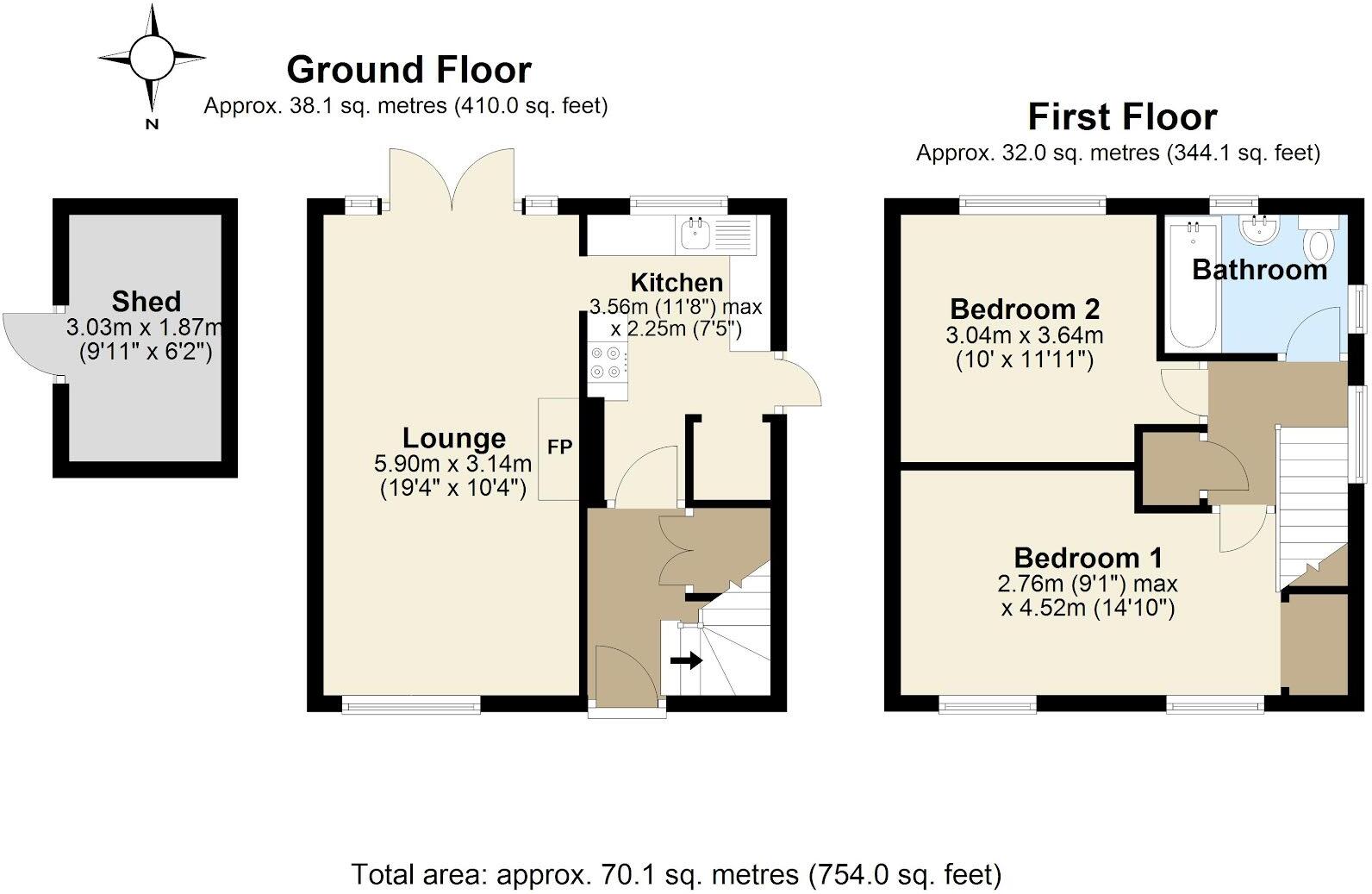 Latchmere Avenue, Leeds, LS16 floorplan