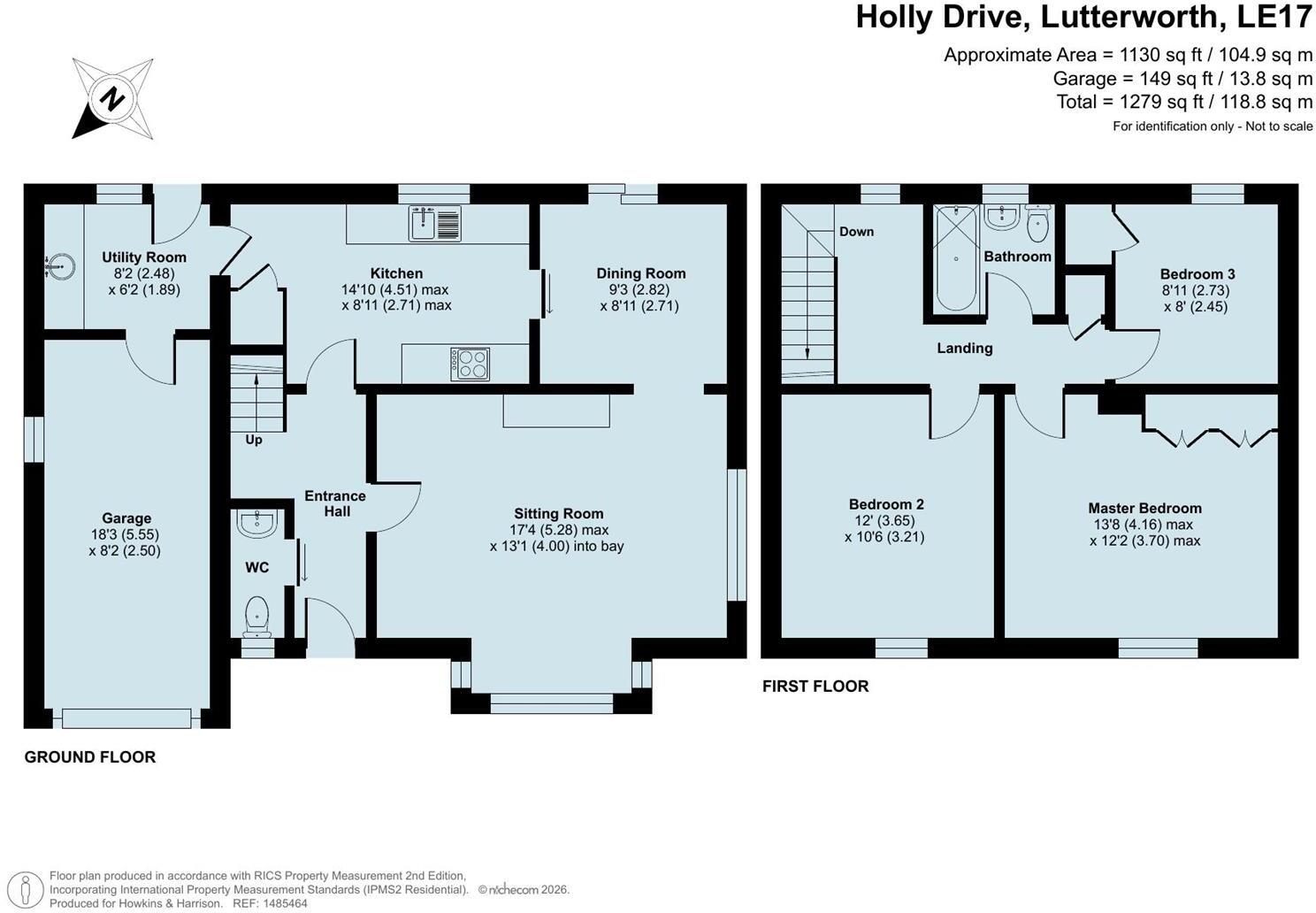 Holly Drive, Lutterworth, LE17 floorplan