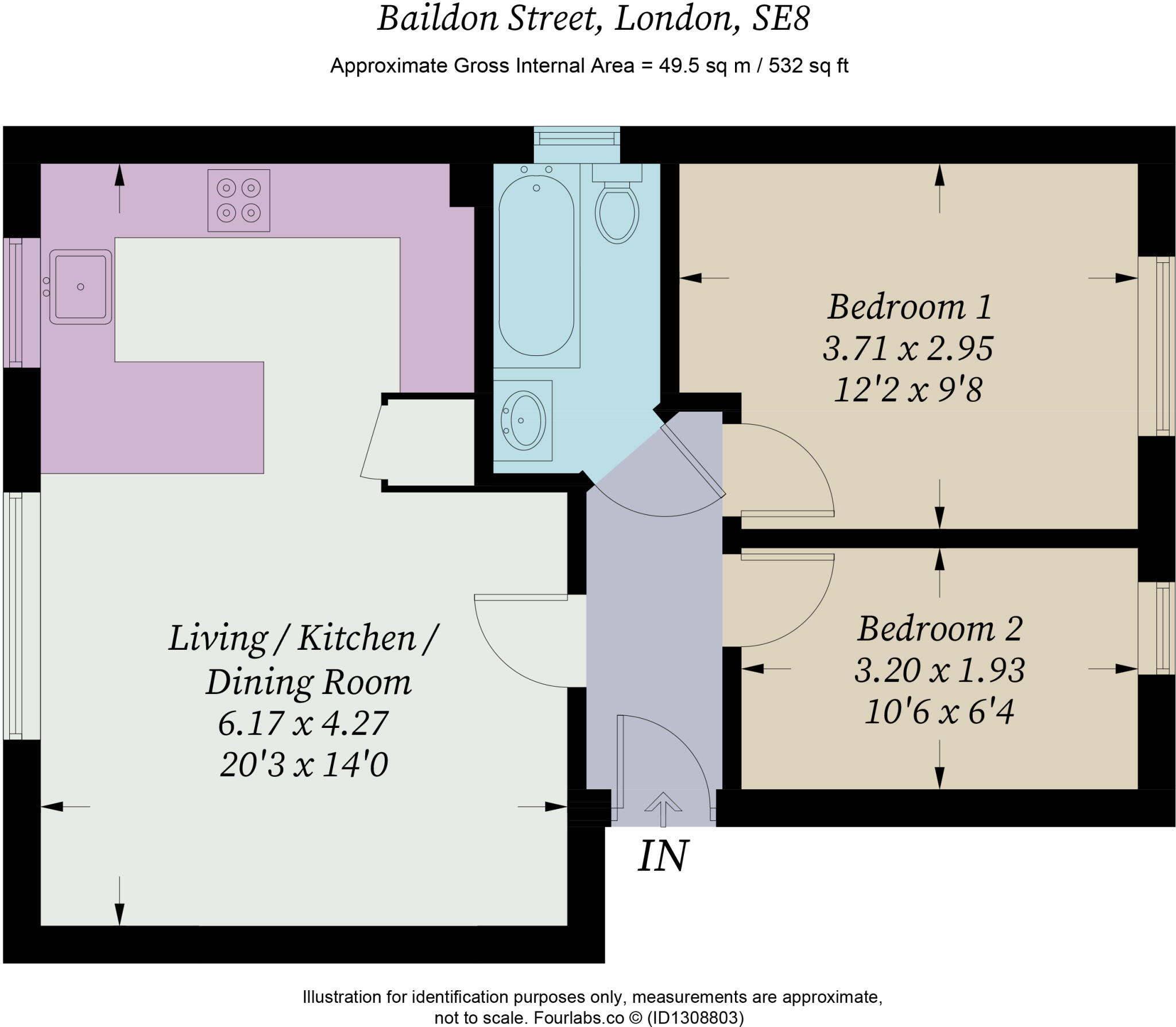 Baildon Street London SE8 floorplan